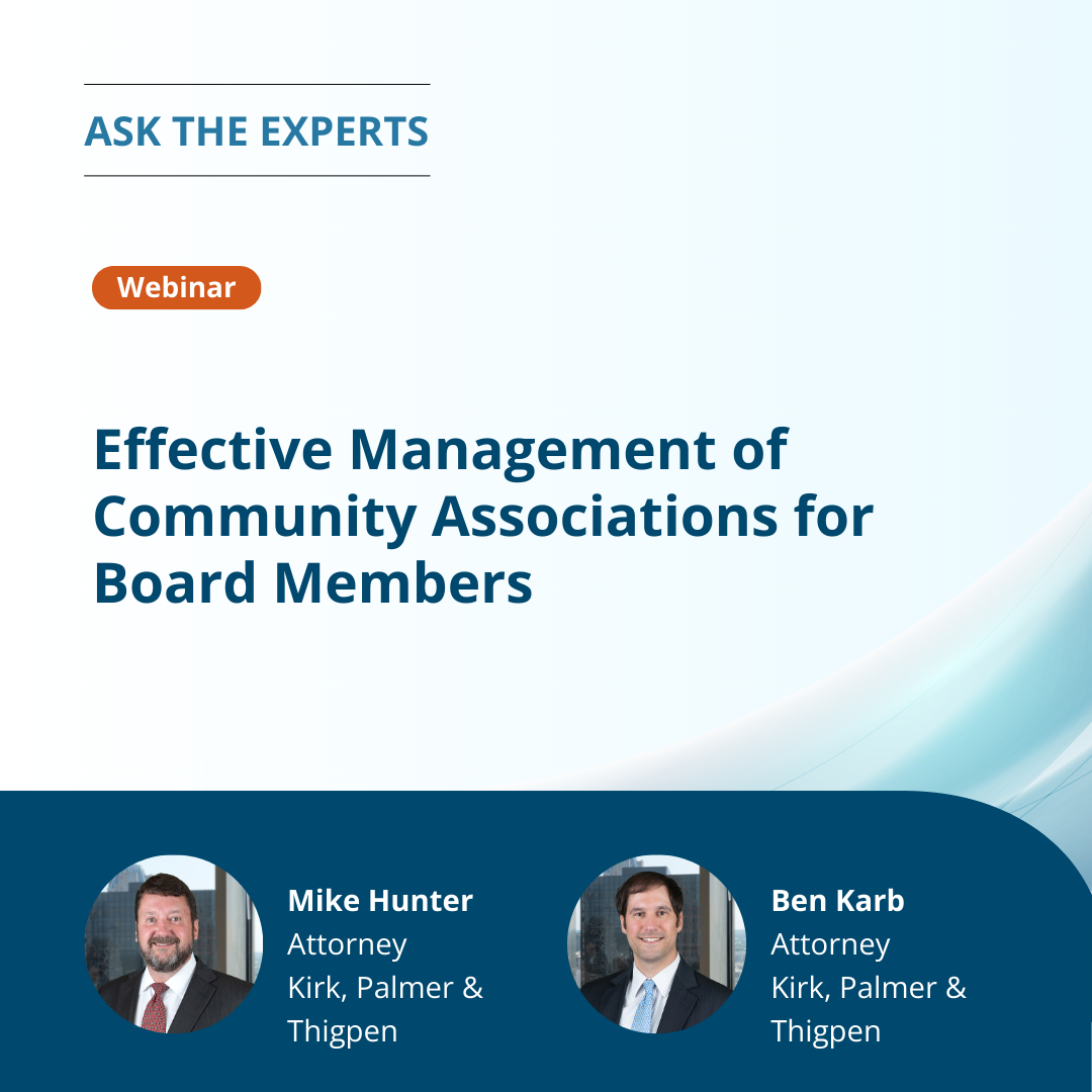Effective Management of Community Associations for Board Members